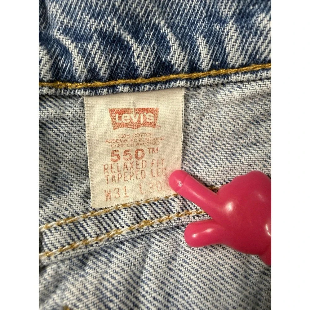 Vtg Levi's 550 Orange Tab Jeans Men's Fits 29x28.5 Relaxed Fit Tapered 90's